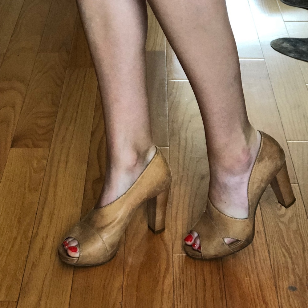 Michael Jolie Nude Chunky Heels